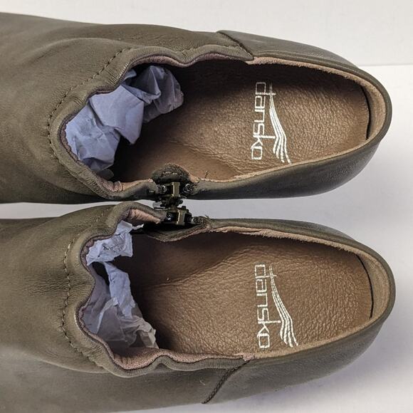 Dansko Debbie Burnished Ankle Boots, Taupe, Women's 39 EU (US 8.5-9) - Picture 5 of 7